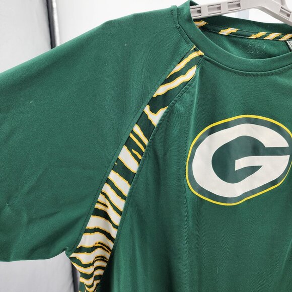Green Bay Packers Mens XL T Shirt Zebra Stripes Graphic Tee NFL Fan Apparel - Picture 3 of 5